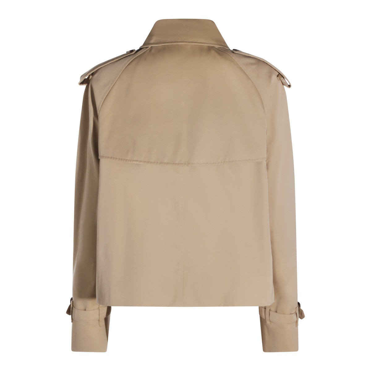 HONEY COTTON CROPPED TRENCH COAT