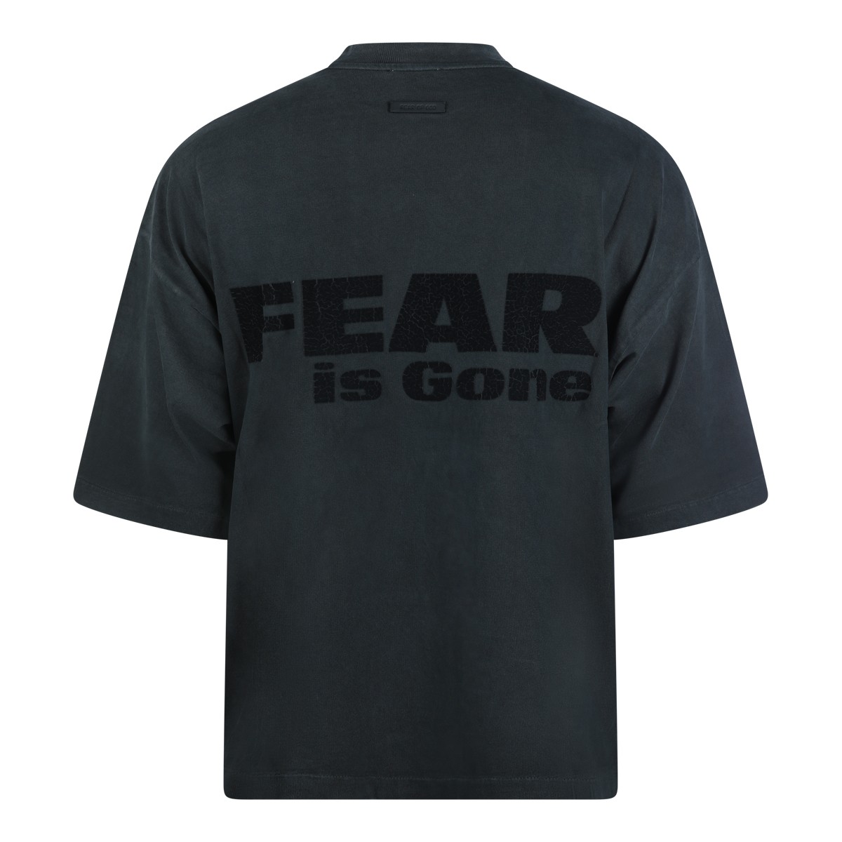 BLACK COTTON T-SHIRT