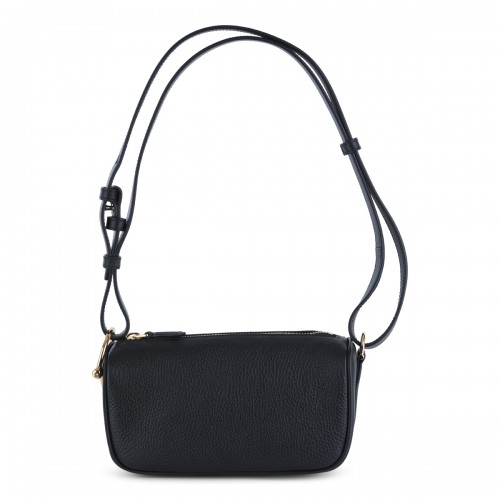 BLACK LEATHER MINI BAG