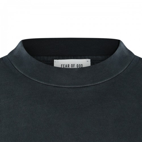 BLACK COTTON T-SHIRT