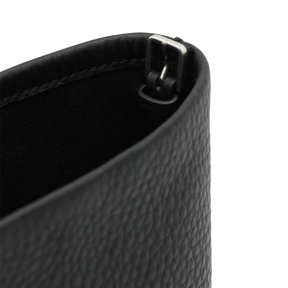 BLACK LEATHER N/S PARK CROSSBODY BAG