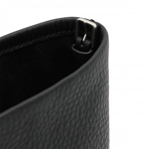 BLACK LEATHER N/S PARK CROSSBODY BAG