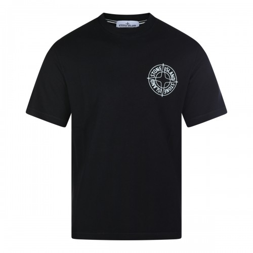 BLACK COTTON T-SHIRT