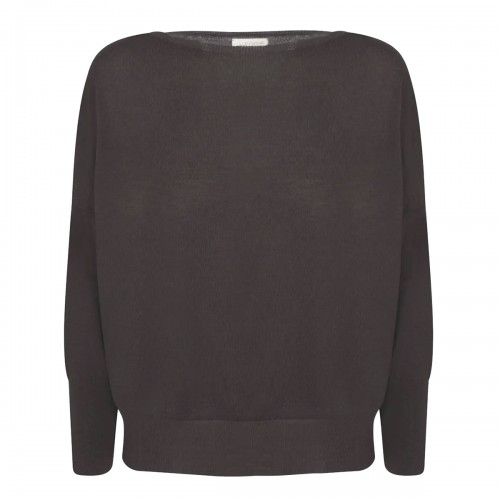 BROWN WOOL KNITWEAR