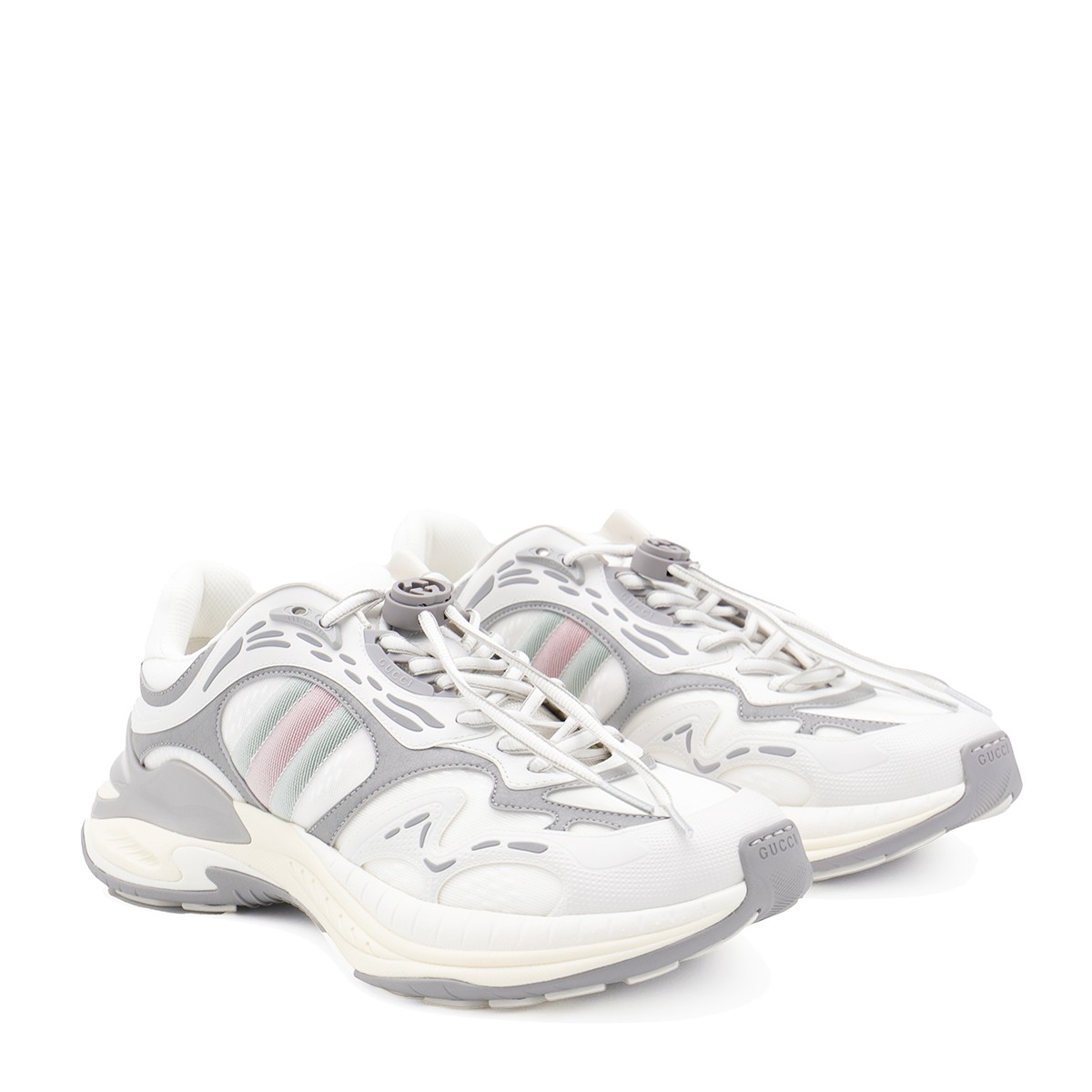 WHITE AND GREY SNEAKERS