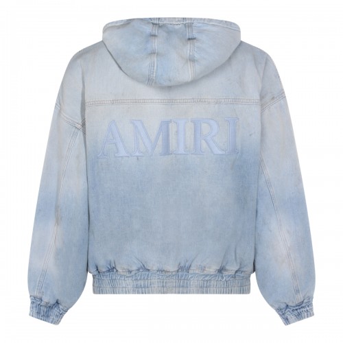 LIGHT BLUE COTTON DENIM JACKET