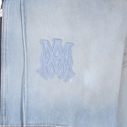 LIGHT BLUE COTTON DENIM JACKET