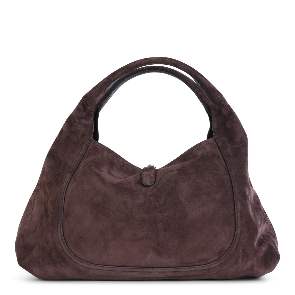 CHOCOLATE SUEDE SOFTBIT TOTE BAG