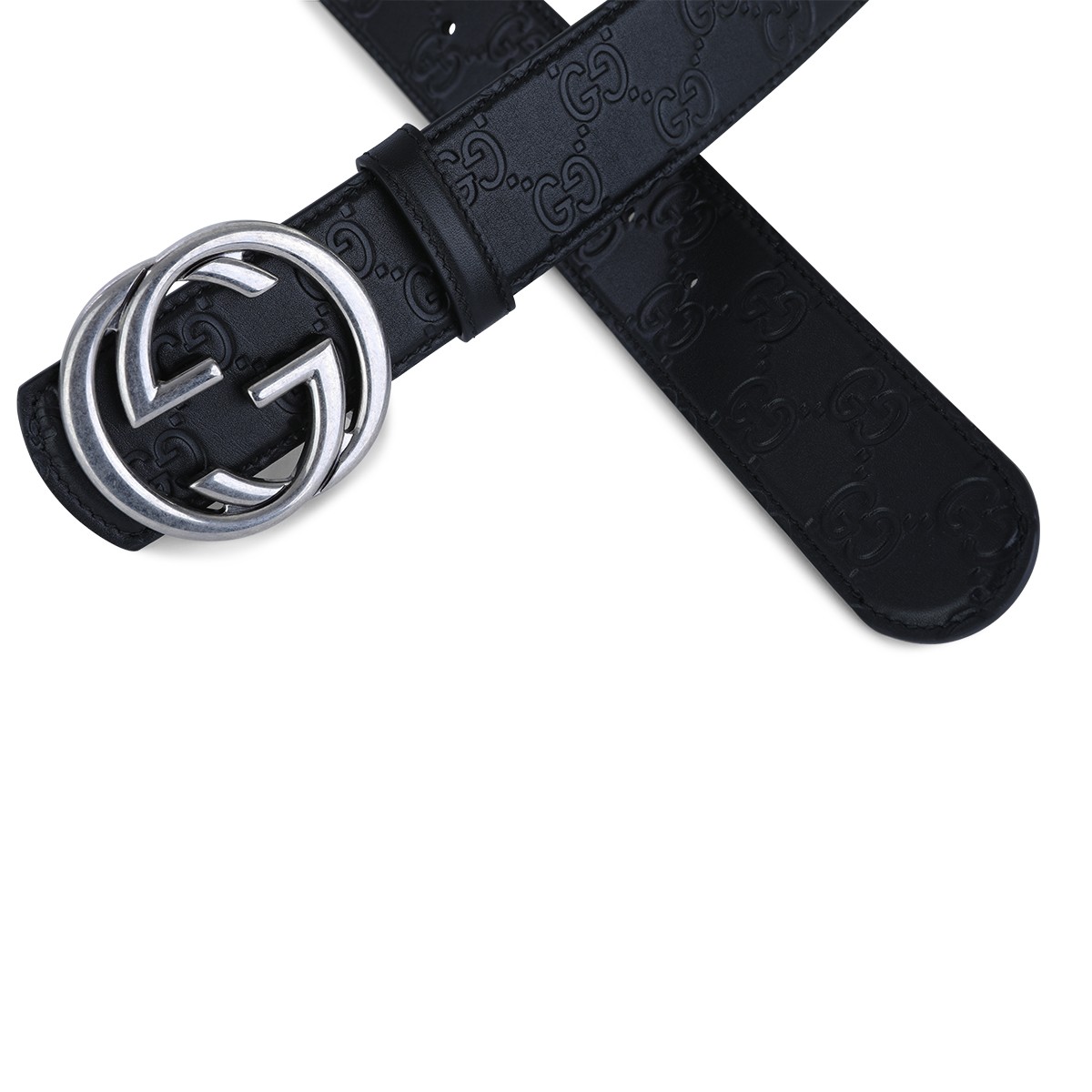 BLACK LEATHER BELT