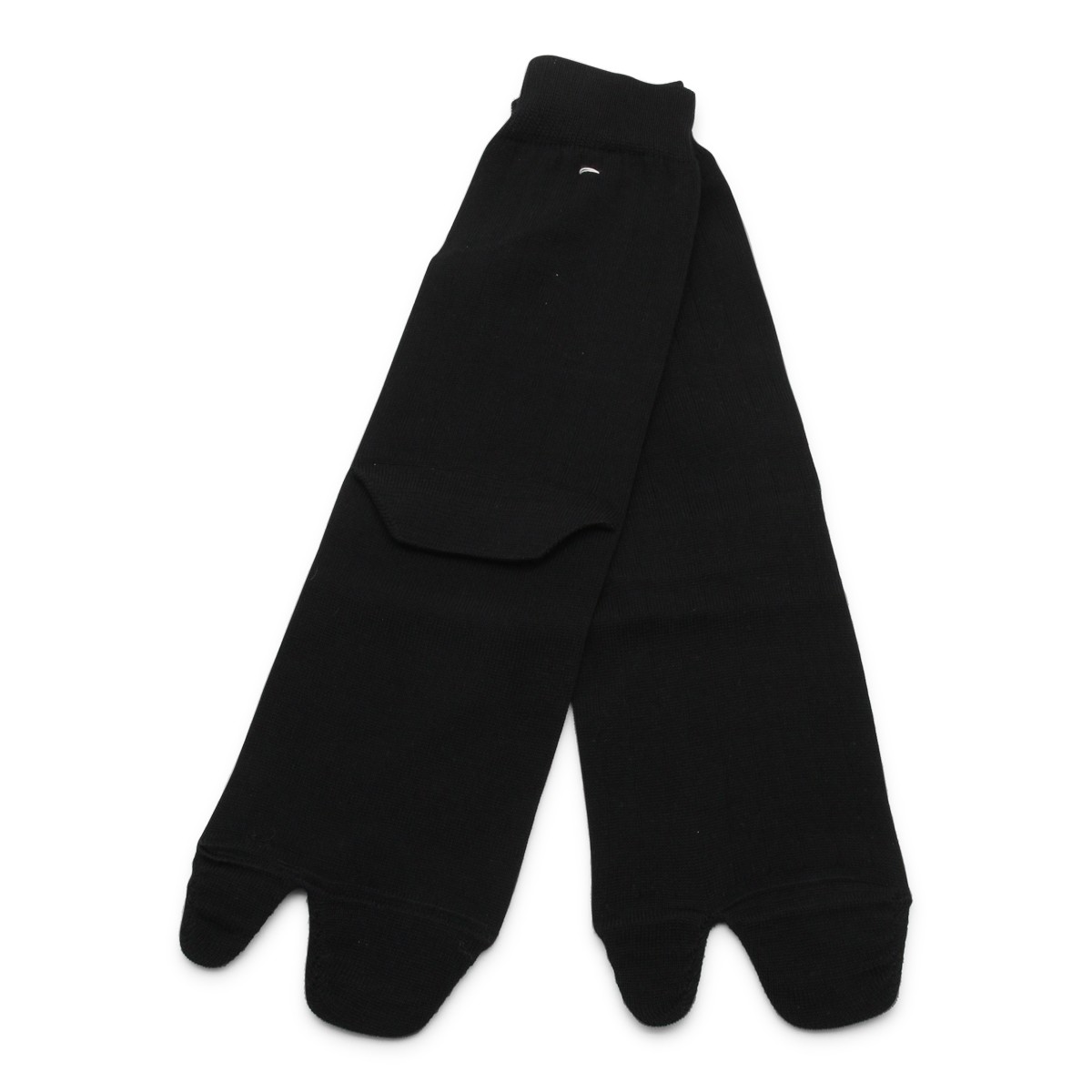 BLACK COTTON BLEND TABI SOCKS