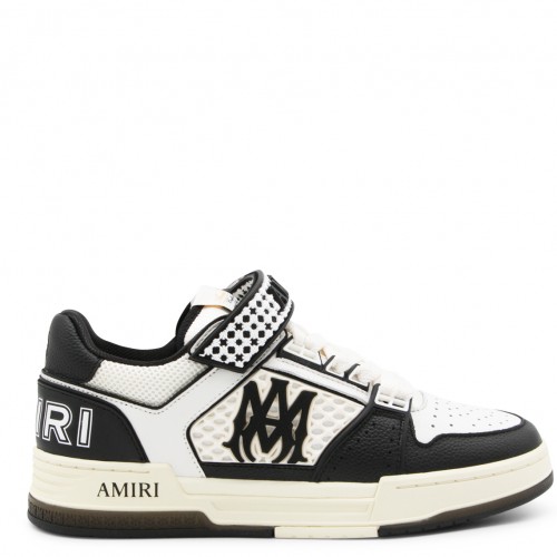 BLACK AND WHITE LEATHER...