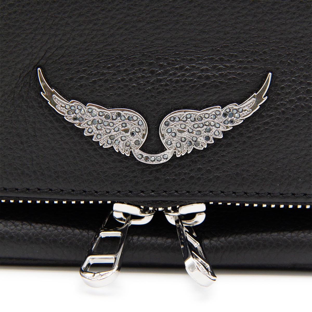 BLACK LEATHER ROCK II SHOULDER BAG