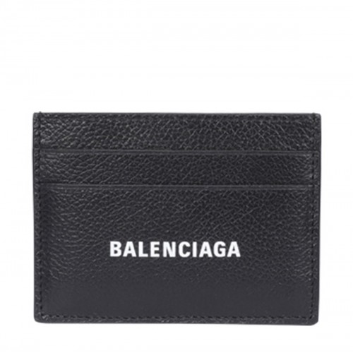 BLACK LEATHER CARD HOLDER