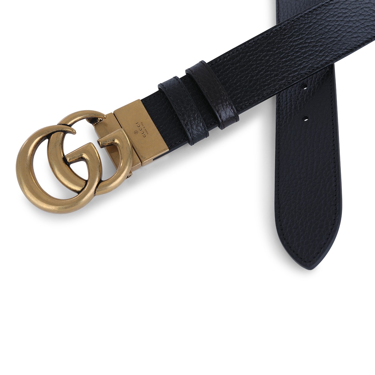 BLACK LEATHER BELT