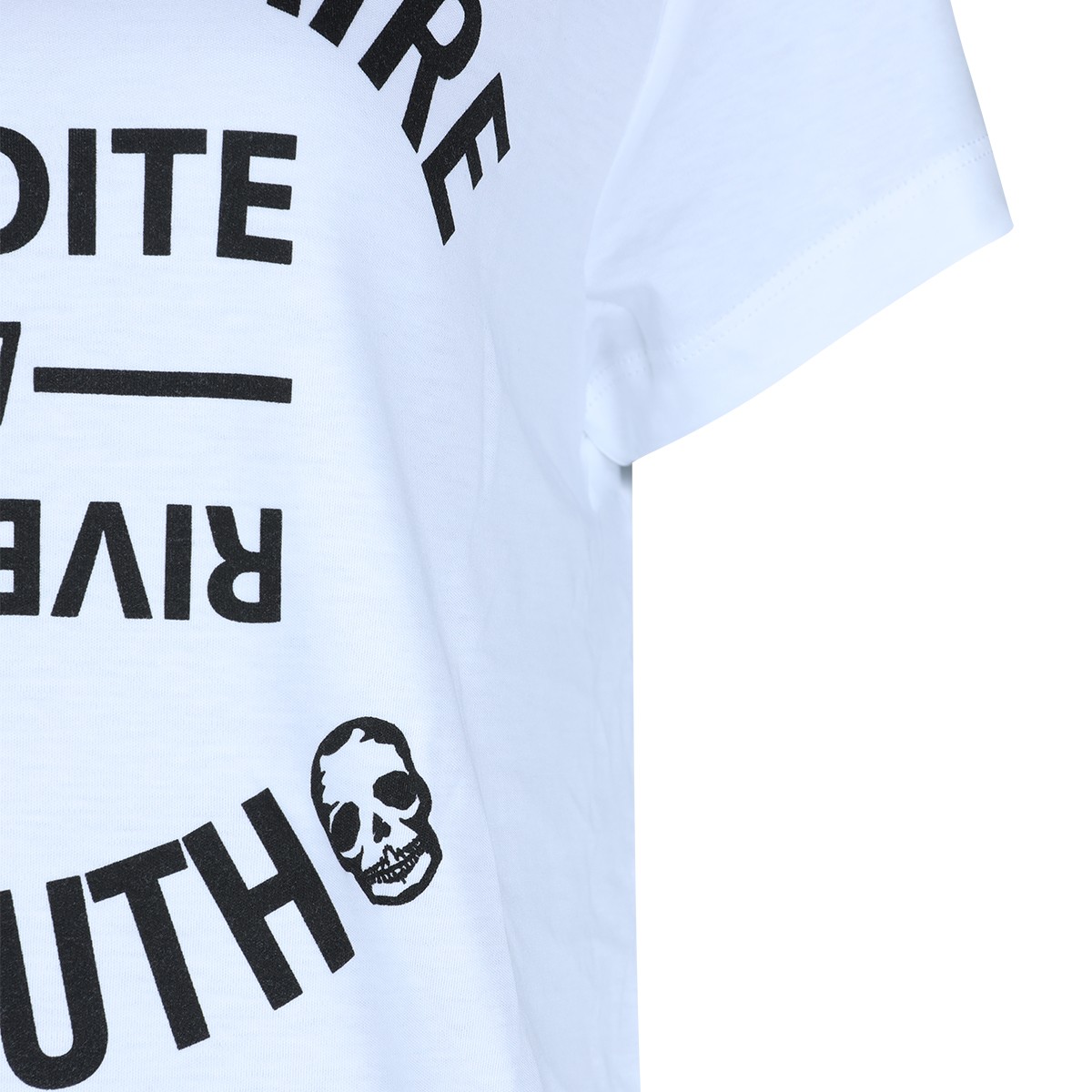 WHITE COTTON T-SHIRT