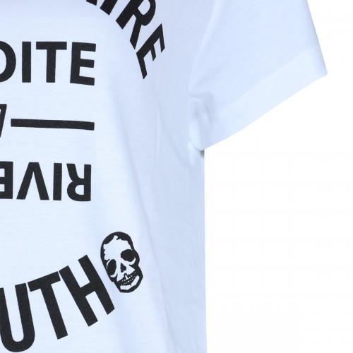 WHITE COTTON T-SHIRT