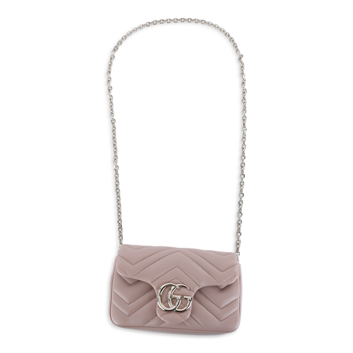 PINK LEATHER MINI MARMONT BAG