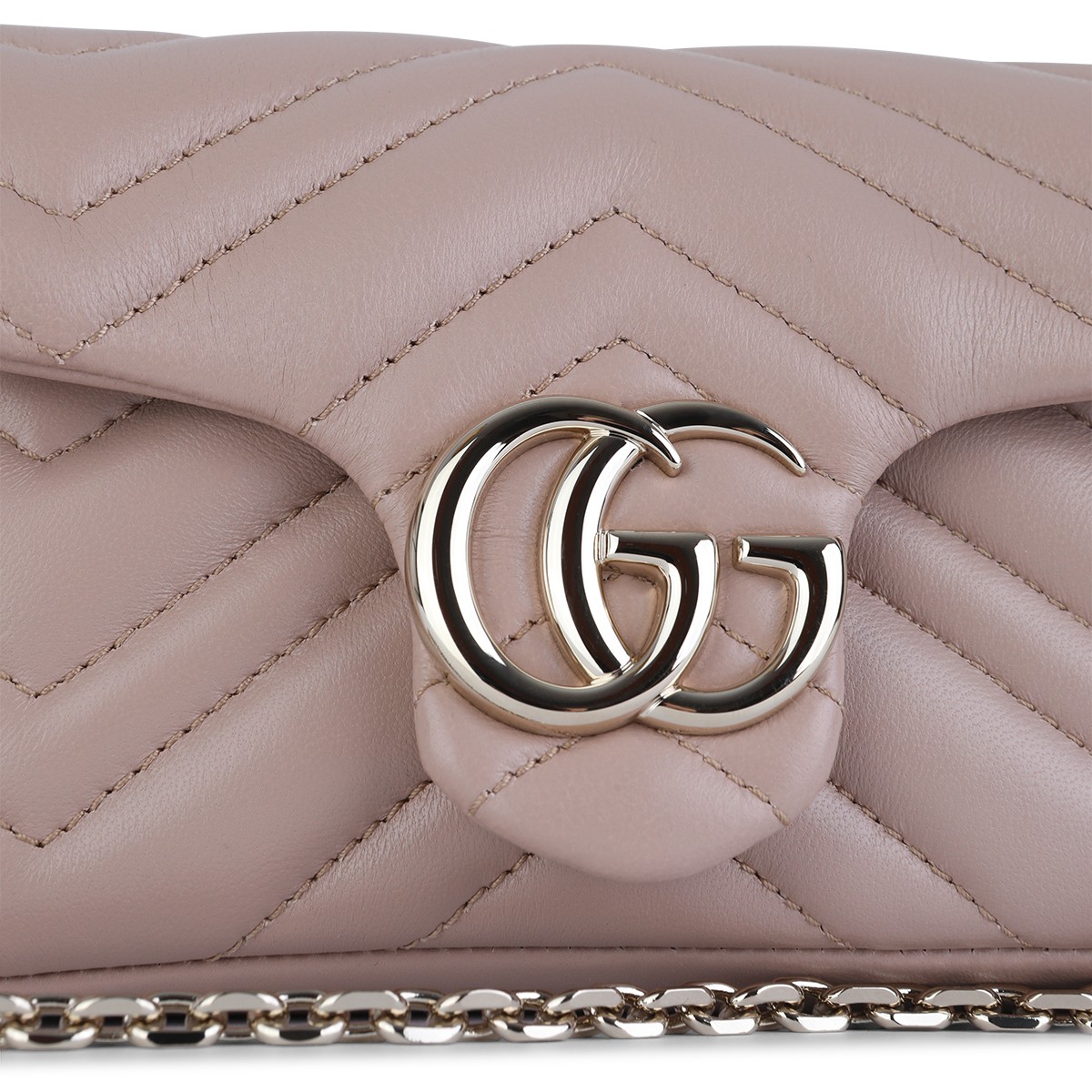 PINK LEATHER MINI MARMONT BAG