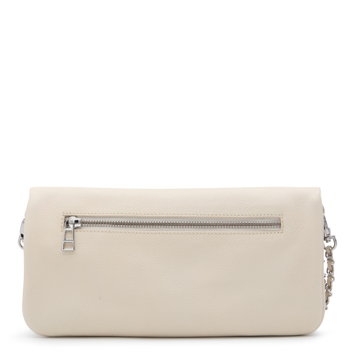 WHITE LEATHER ROCK NANO SHOULDER BAG