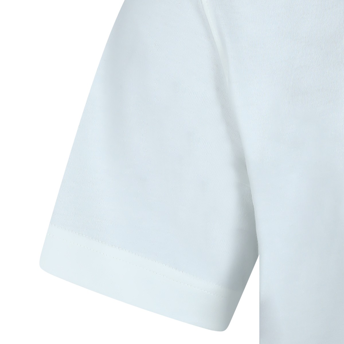 WHITE COTTON T-SHIRT