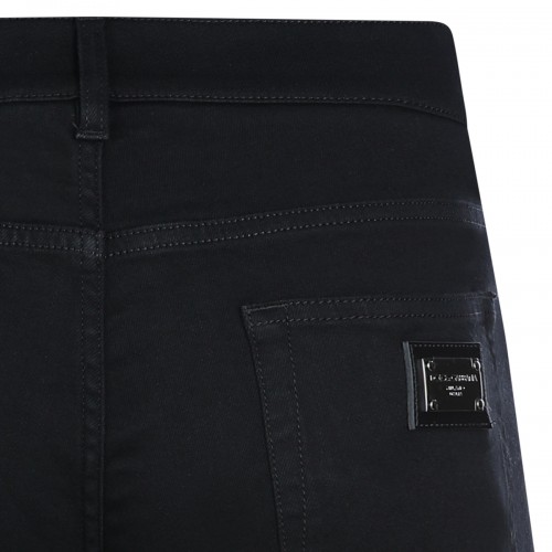 BLACK COTTON JEANS