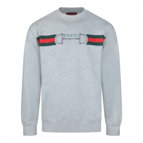 GREY COTTON SWEATSHIRT