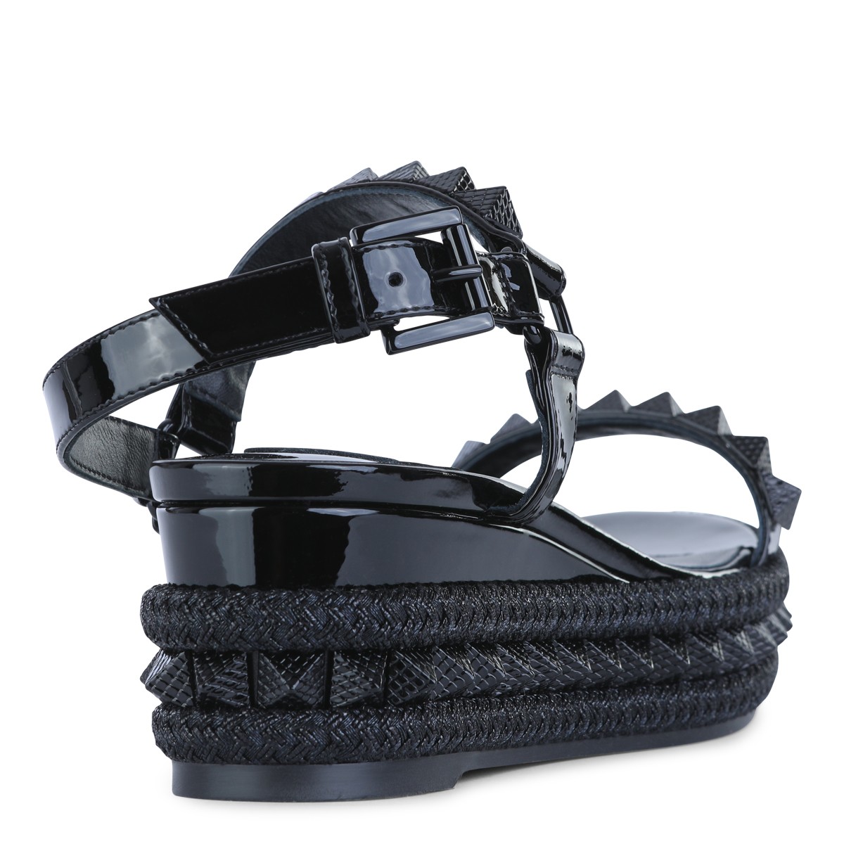 BLACK LEATHER PYRACLOU 60 PATENT...