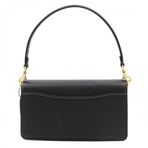 BLACK POLISHED PEBBLE LEATHER TABBY SHOULDER BAG 20 REFRESH