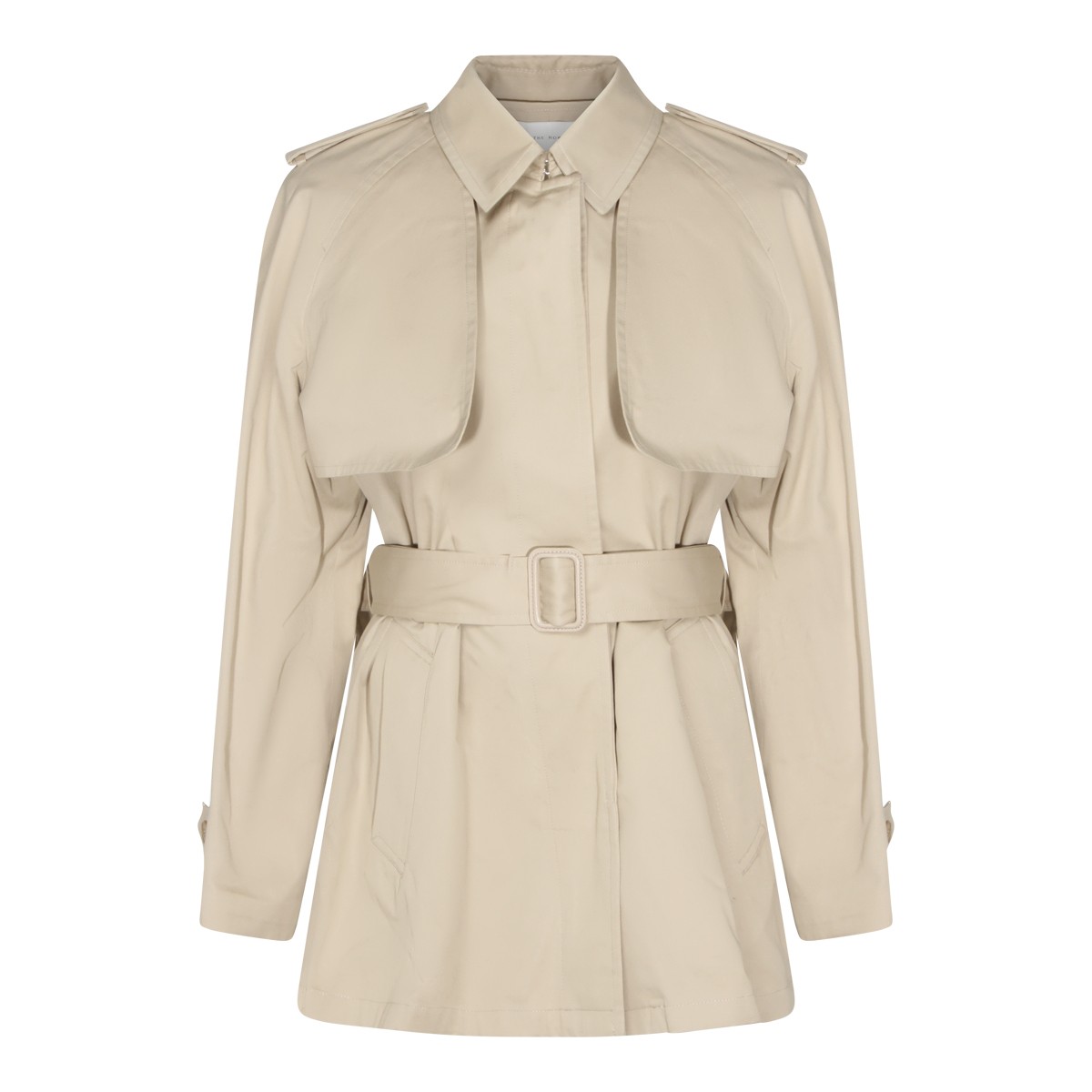 BEIGE COTTON TRENCH COAT