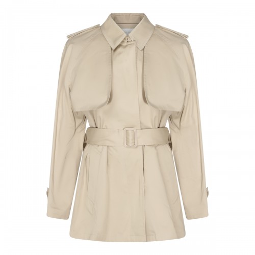 BEIGE COTTON TRENCH COAT