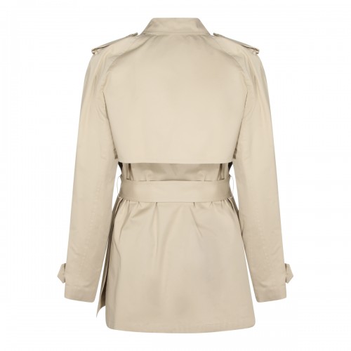 BEIGE COTTON TRENCH COAT