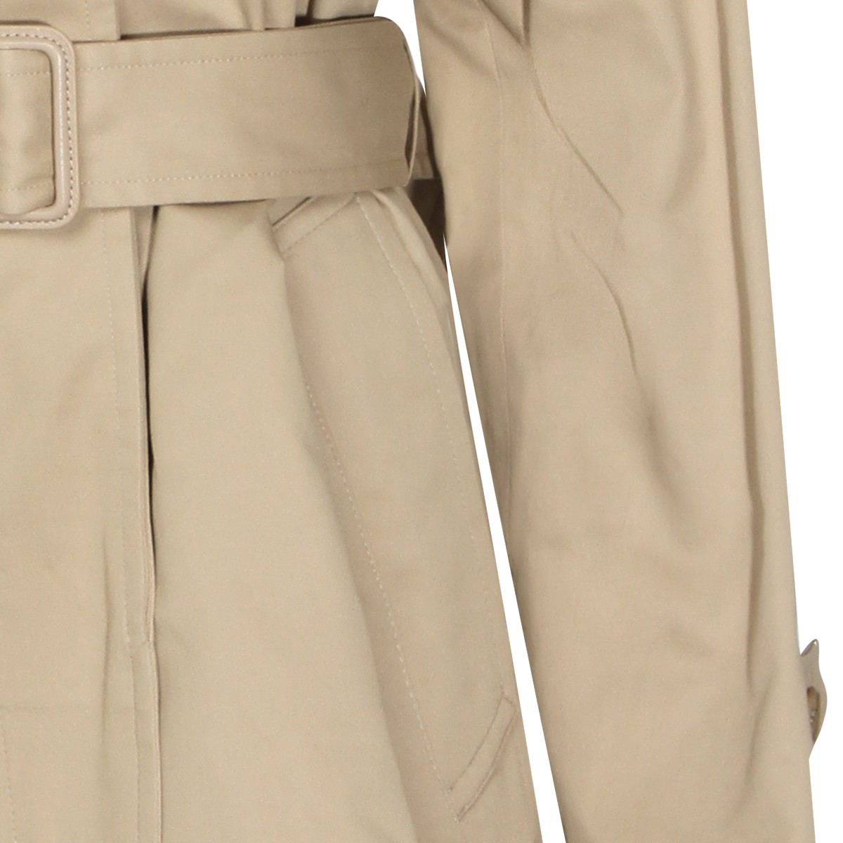 BEIGE COTTON TRENCH COAT