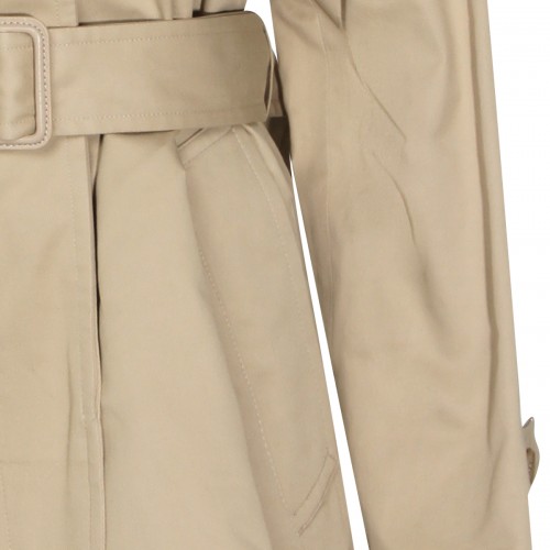 BEIGE COTTON TRENCH COAT