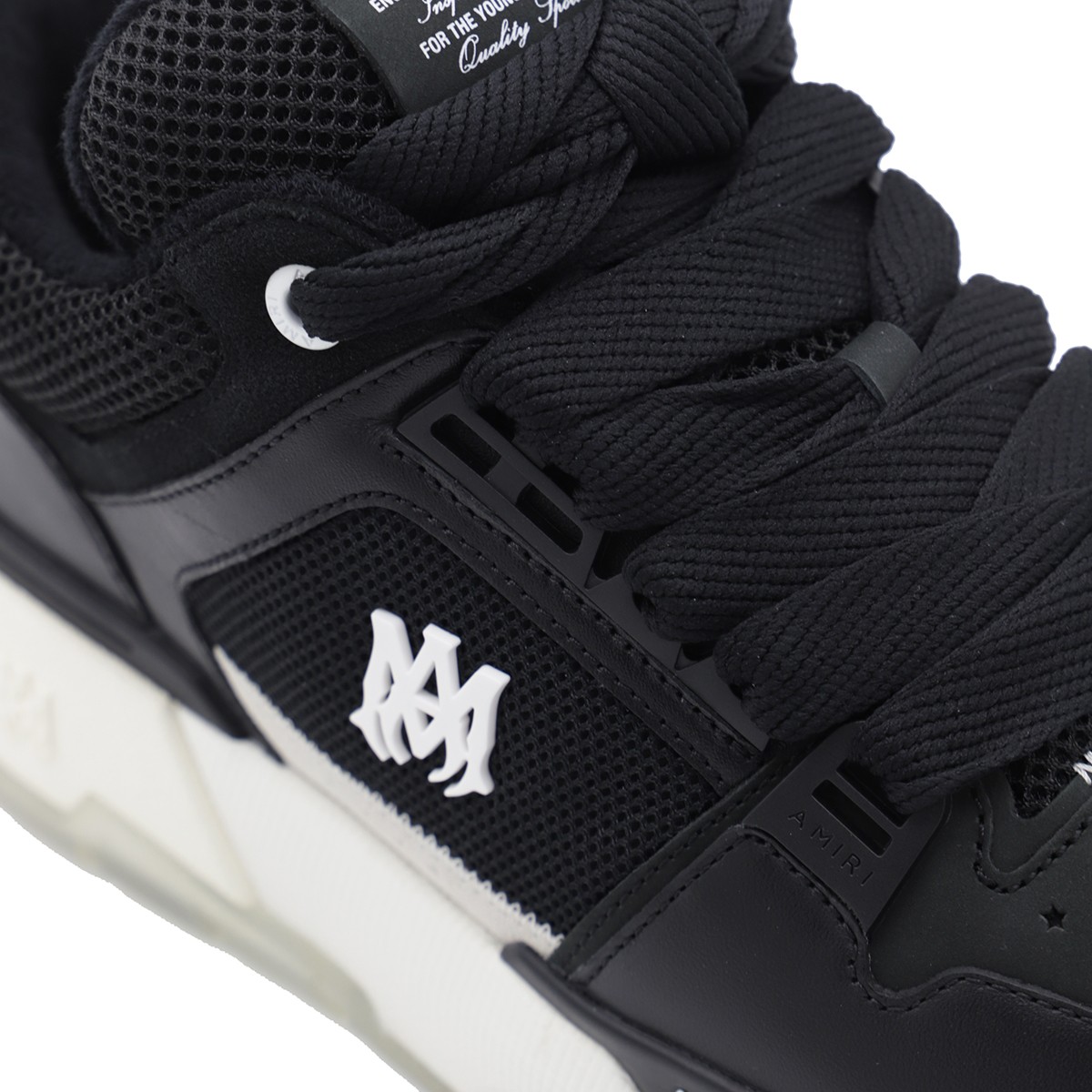 BLACK LEATHER SNEAKERS