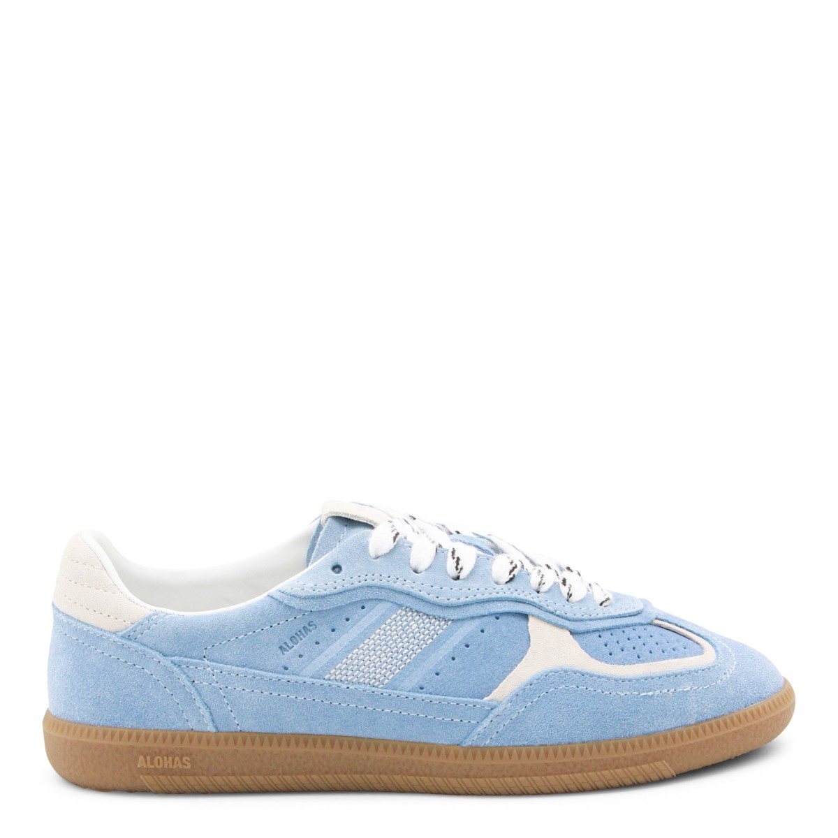 LIGHT BLUE LEATHER SNEAKERS