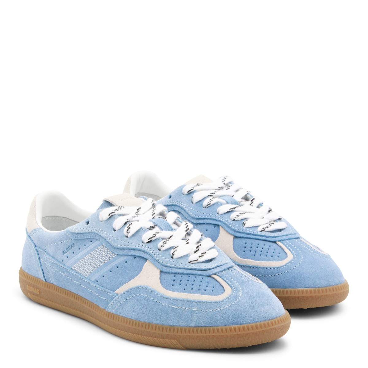 LIGHT BLUE LEATHER SNEAKERS