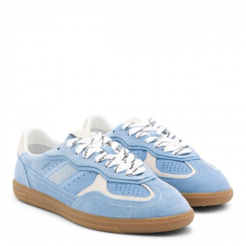LIGHT BLUE LEATHER SNEAKERS