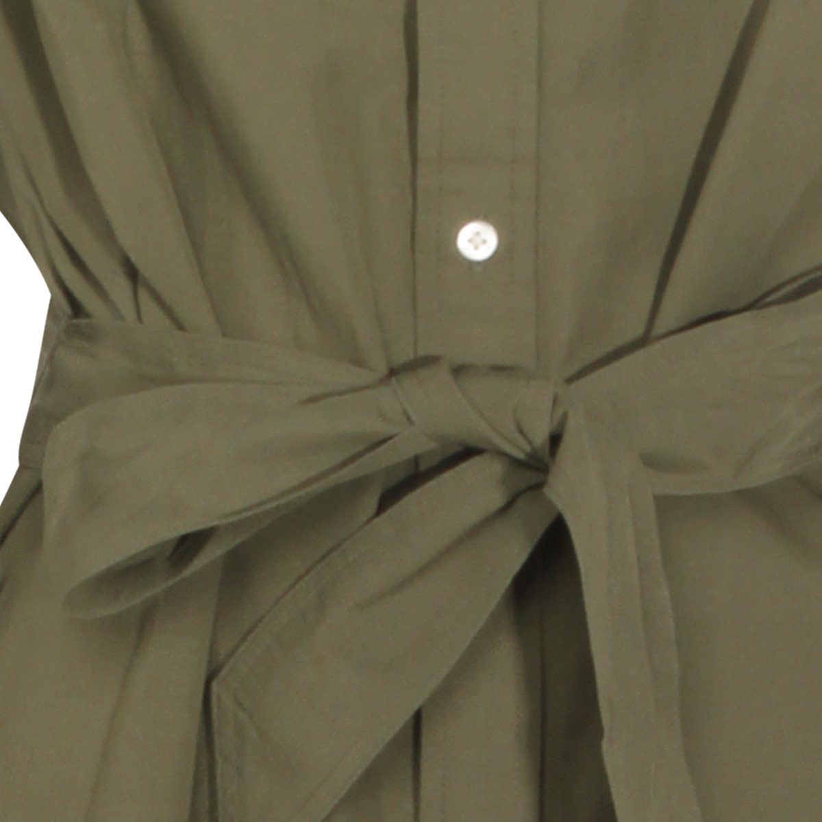 OLIVE COTTON DRESS