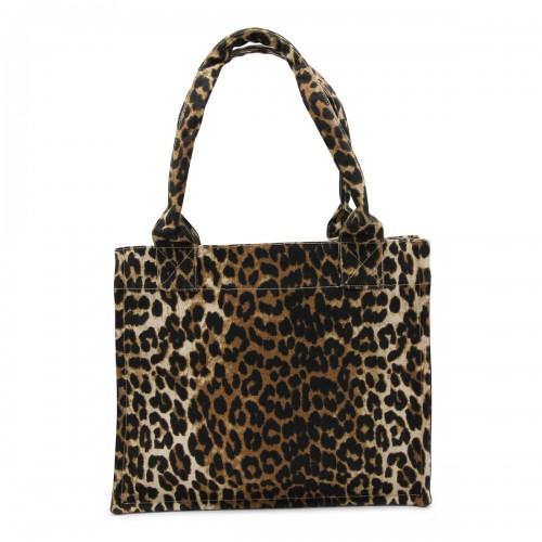 LEOPARD COTTON TOTE