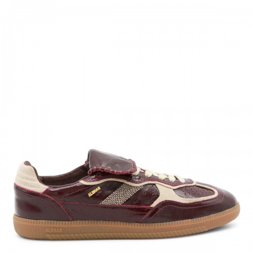 ONIX DEEP BURGUNDY LEATHER SNEAKERS