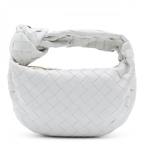 WHITE LEATHER MINI JODIE BAG