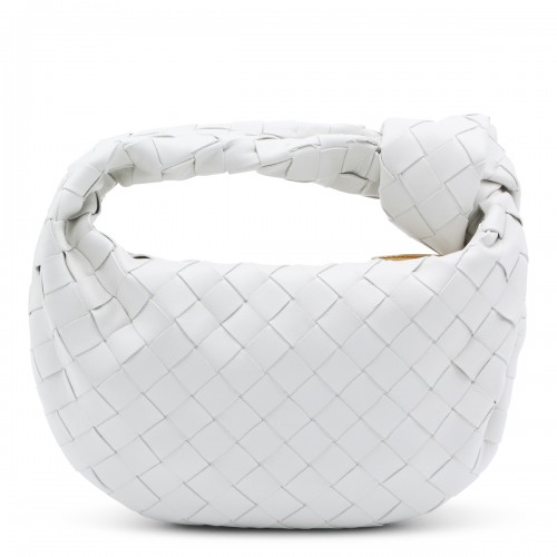 WHITE LEATHER MINI JODIE BAG