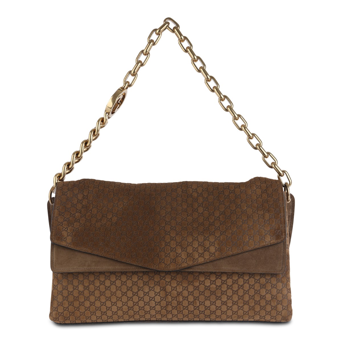 BROWN LEATHER SHOULDER BAG