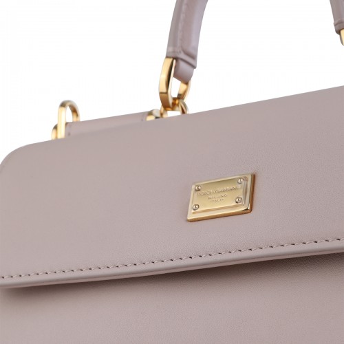 NUDE LEATHER MY SICILY SMALL TOP HANDLE BAG