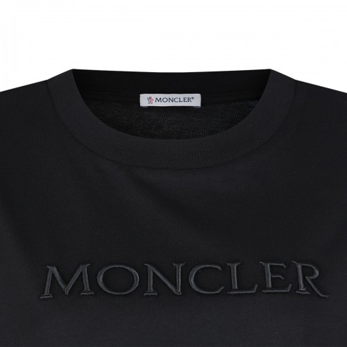 BLACK COTTON T-SHIRT
