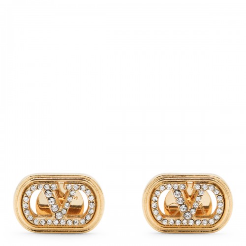 GOLD AND CRYSTAL EARRINGS