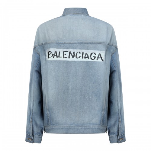 LIGHT BLUE COTTON DENIM JACKET 2