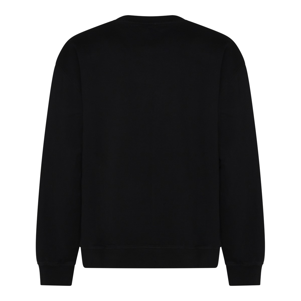 BLACK COTTON LOGO SWEATSHIRT