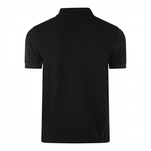 BLACK COTTON POLO SHIRT 2