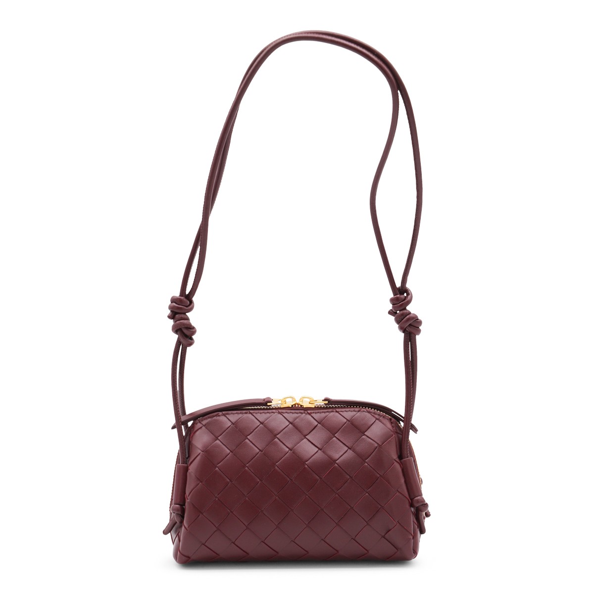 DARK RED LEATHER CONCERT POUCHE